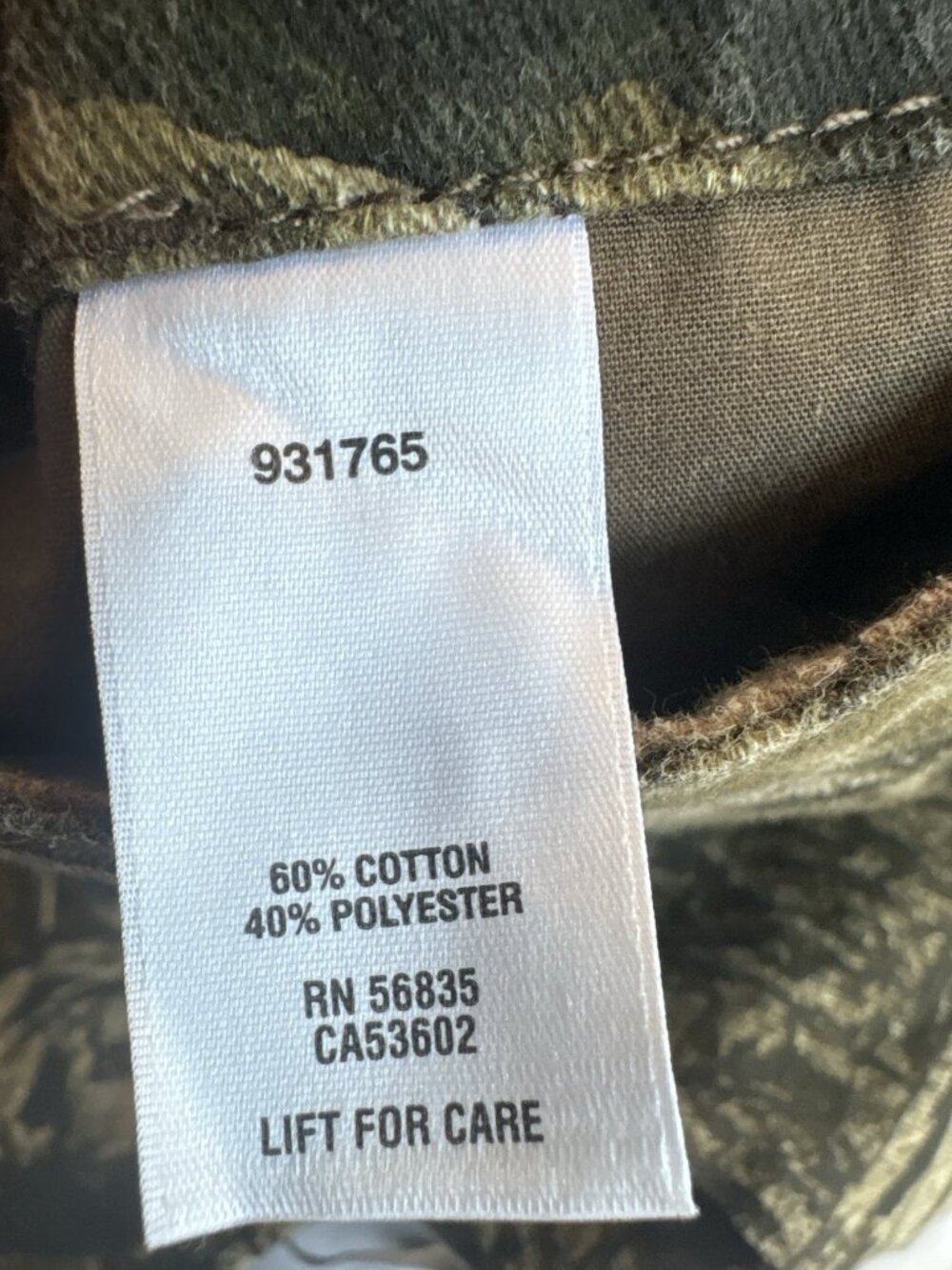 Cabelas Mossy Oak Break Up Infinity Camo Cargo Pants Mens 42 Tall Turkey Hunting - Picture 4 of 9